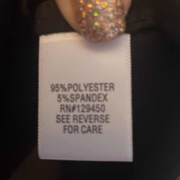 APT. 9 Black Plus Size 2X Satin-like Short Sleeve Top. Classic for any closet - Picture 7 of 12